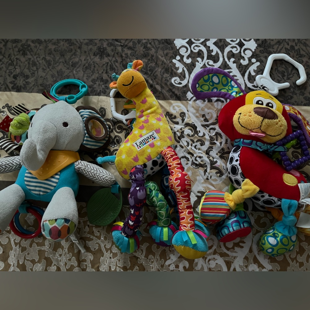 Baby Vibrant Plush Toys with Clip